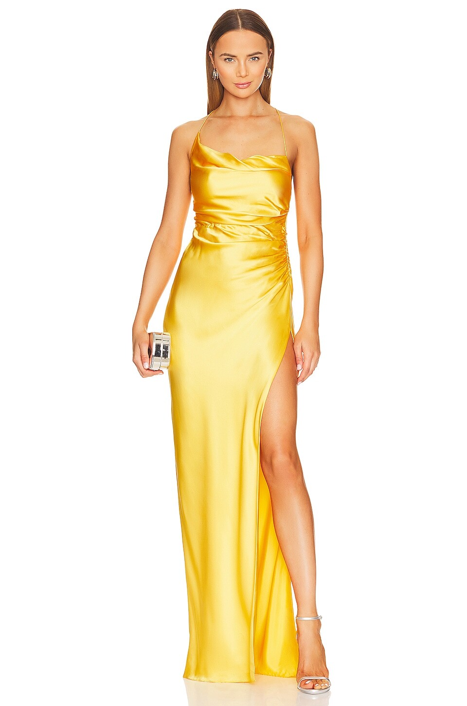 

Платье The Sei x REVOLVE Twist Cowl Ruched Gown, цвет Canary