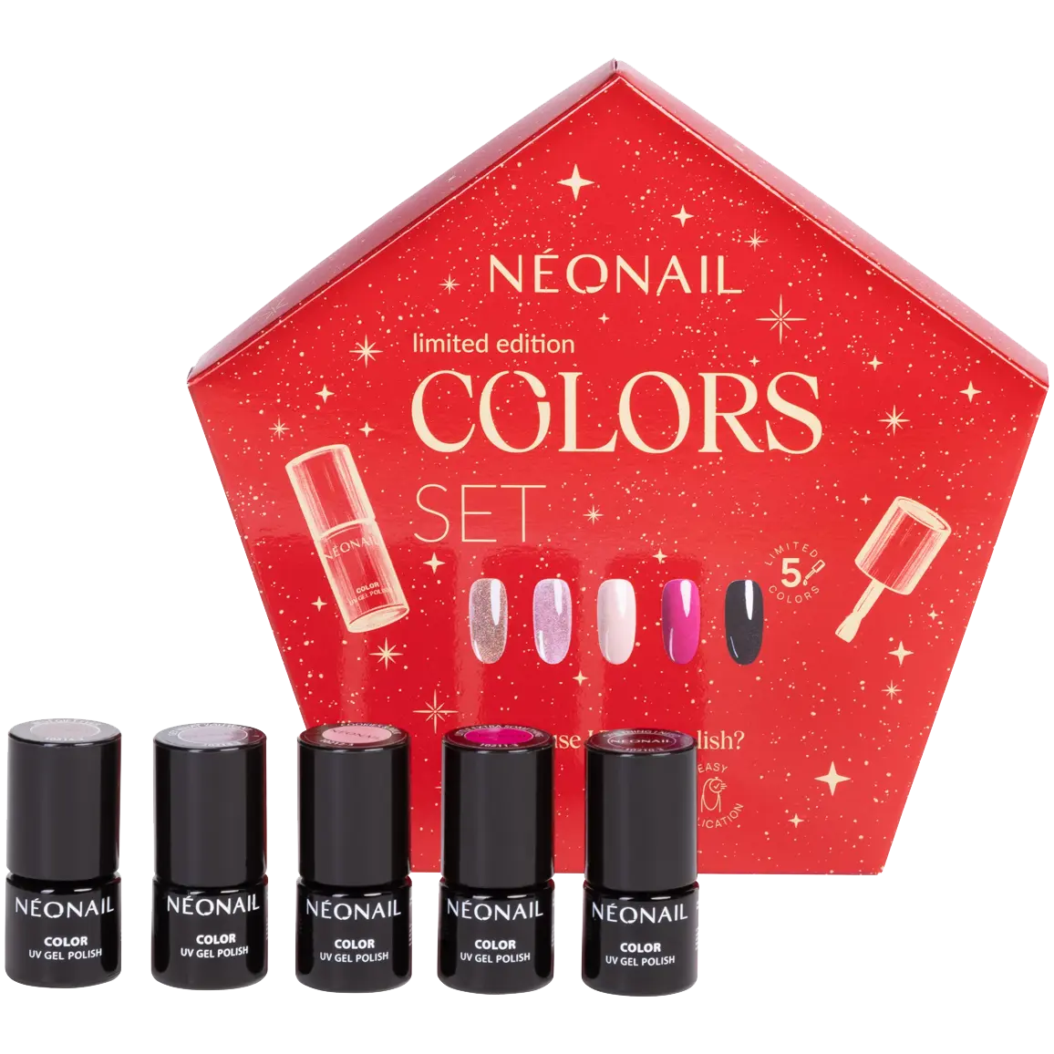 

Набор гибридных лаков для ногтей Neonail Colors, 5x3 мл