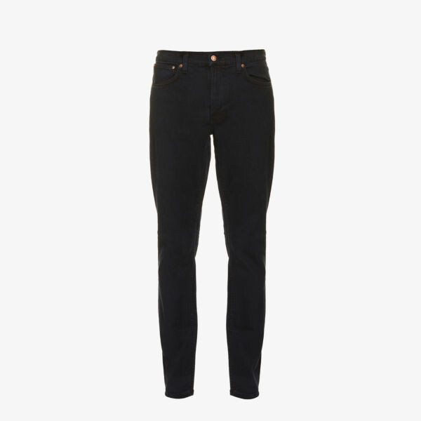 

Lean dean зауженные джинсы из эластичного денима узкого кроя Nudie Jeans, черный