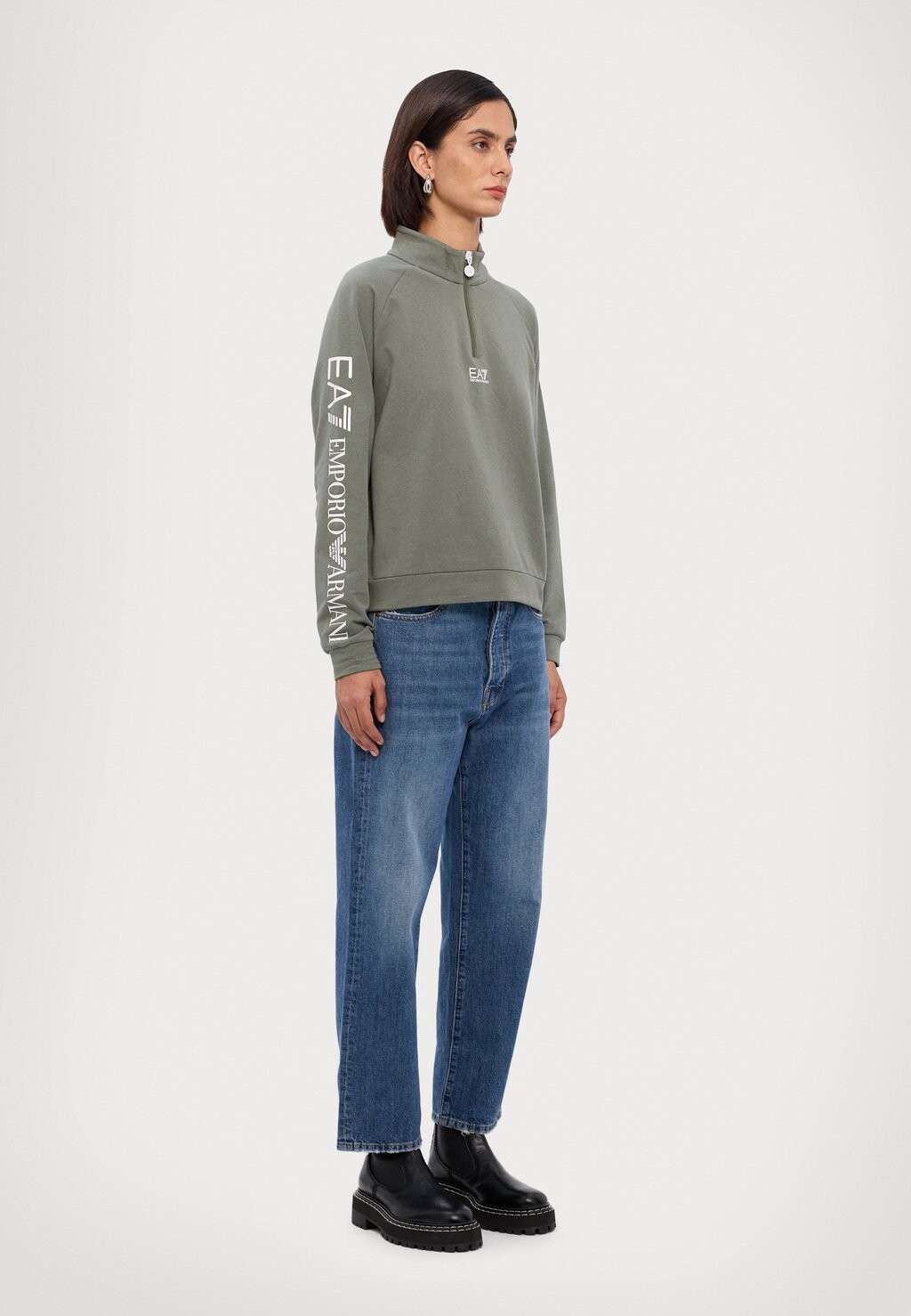 

Толстовка FELPA EA7 Emporio Armani, оливковый
