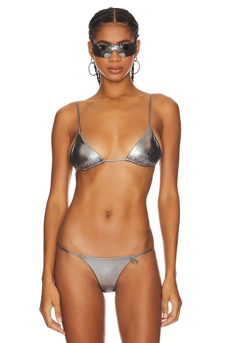 

Топ бикини Miaou Itty Bitty, цвет Metallic Slate