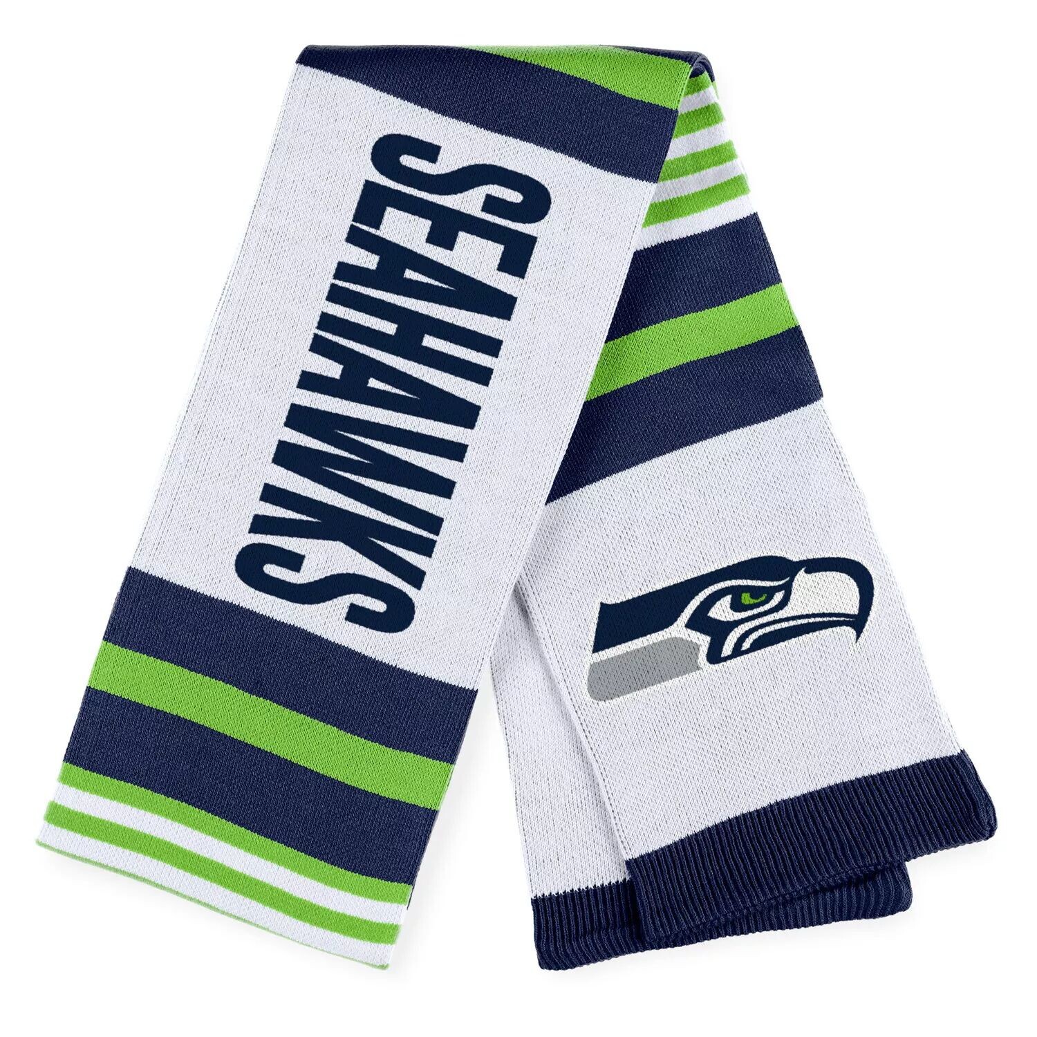 

Женская одежда от Erin Andrews Жаккардовый полосатый шарф Seattle Seahawks