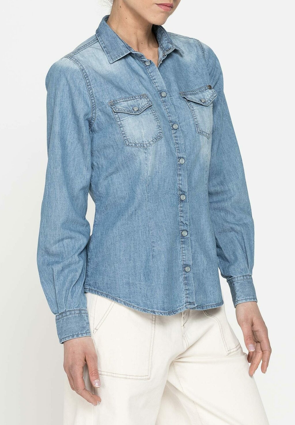 

Рубашка Carrera Jeans, светло-голубая стирка