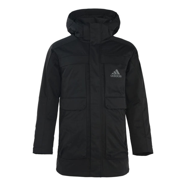 

Пуховик adidas Outdoor Sport Hood Down Jacket Men And Black, черный