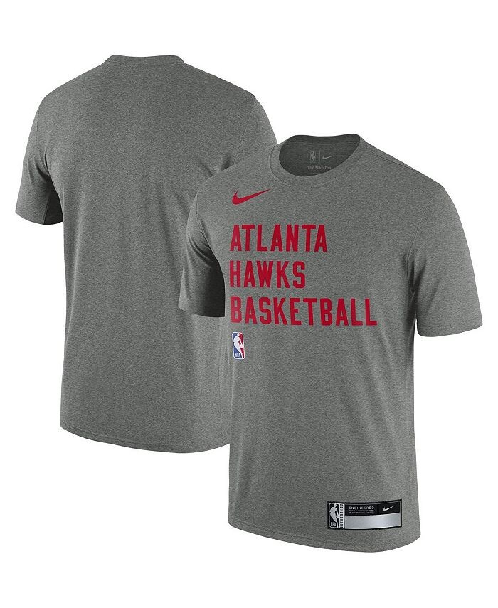 

Мужская футболка Heather Grey Atlanta Hawks 2023/24 Sideline Legend Performance Practice Practice Nike, серый