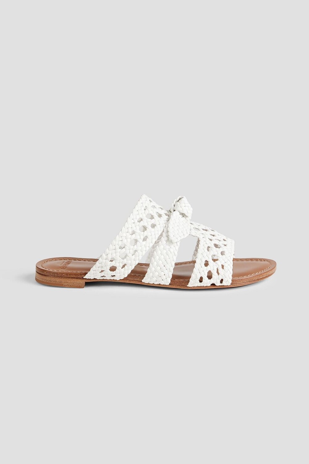 

Мюли Clarita из плетеной кожи с бантом ALEXANDRE BIRMAN, белый