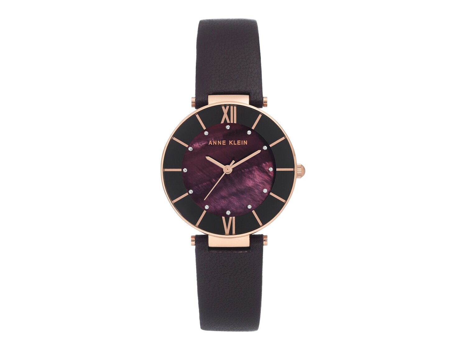 

Часы Anne Klein с перламутром и кристаллами – ФИНАЛЬНАЯ РАСПРОДАЖА, темно-фиолетовый