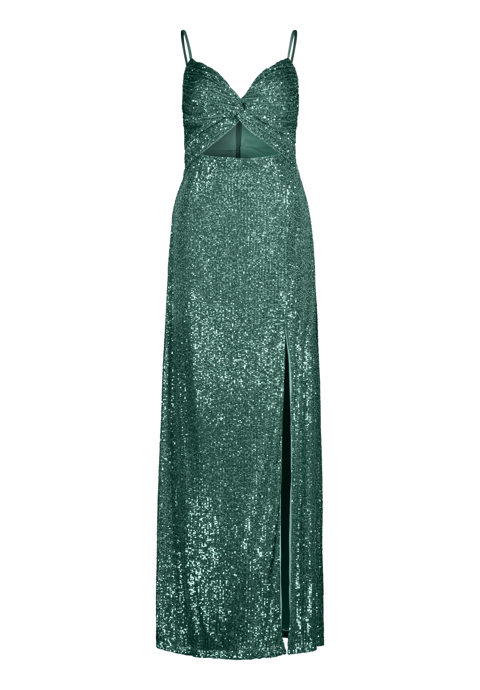 Платье Vera Mont Abend mit Pailletten, цвет Agate Green кольцо двойное green agate 19 мм