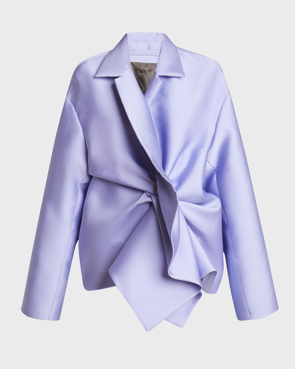 

Атласная куртка Vanas с рюшами Dries Van Noten, фиолетовый