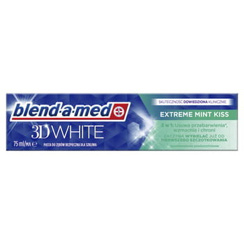 Зубная паста 3D White Extreme Mint Kiss, 75 мл Blend-A-Med