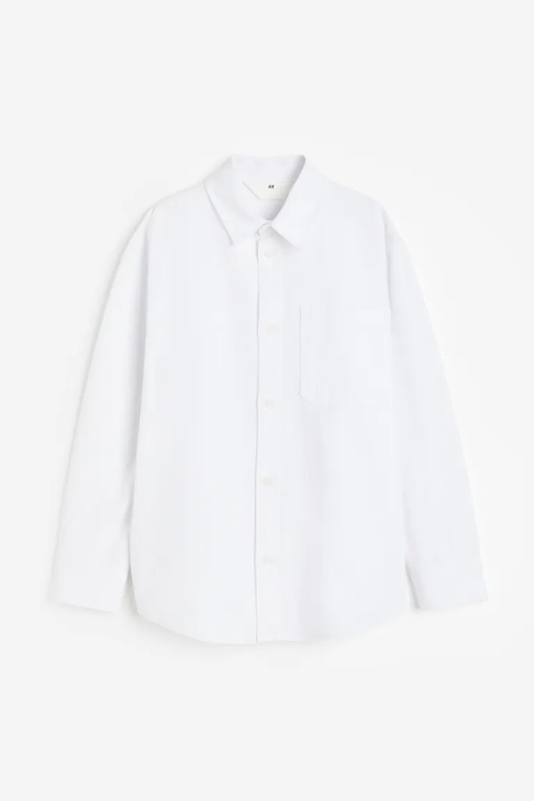 

Хлопчатобумажную рубашку H&M, белый