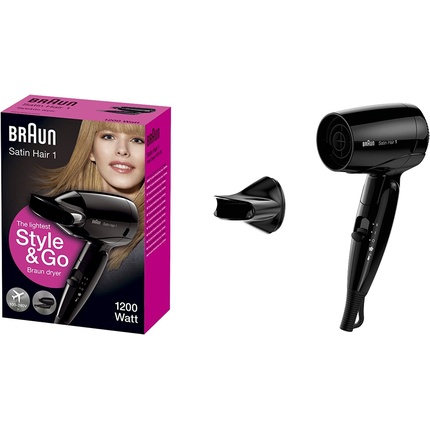 Фен Satin Hair 1 Style And Go мощностью 1200 Вт, Braun фен braun hd 710 satin hair