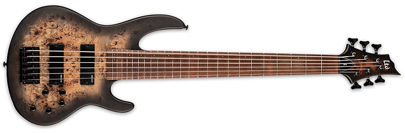 Басс гитара ESP LTD D-6B Black Natural Burst Satin 6-String Bass-SN1575 цена и фото