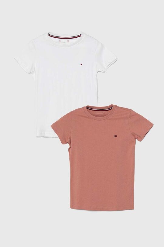 

Детские хлопковые футболки, 2 пары Tommy Hilfiger, розовый