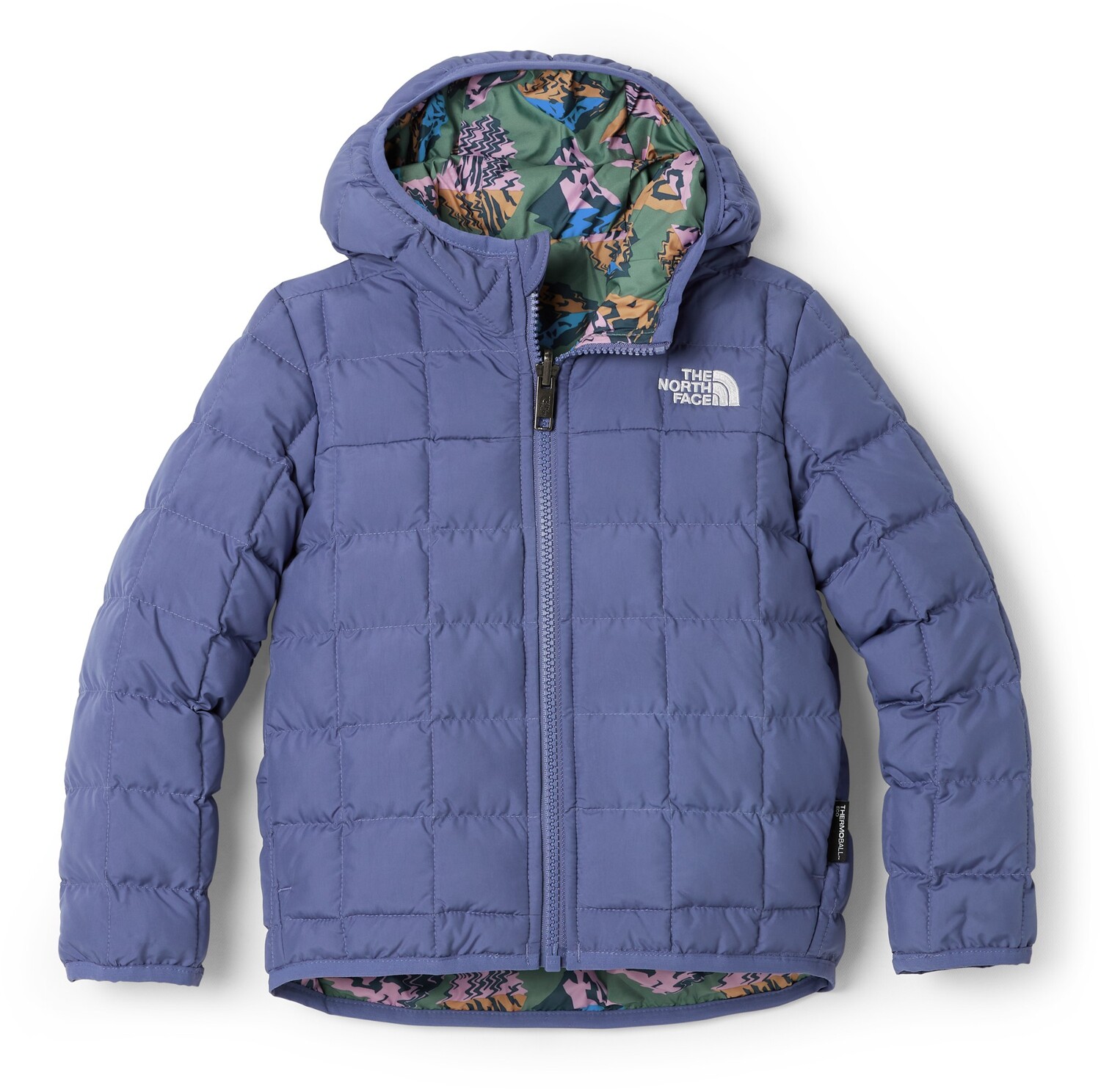 

Двусторонняя утепленная куртка с капюшоном ThermoBall — для малышей The North Face, синий