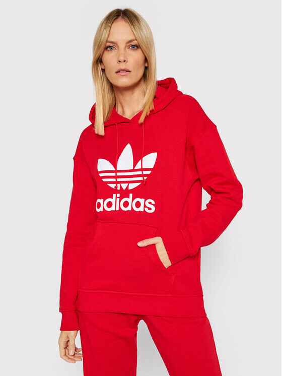 

Толстовка обычного кроя Adidas, красный