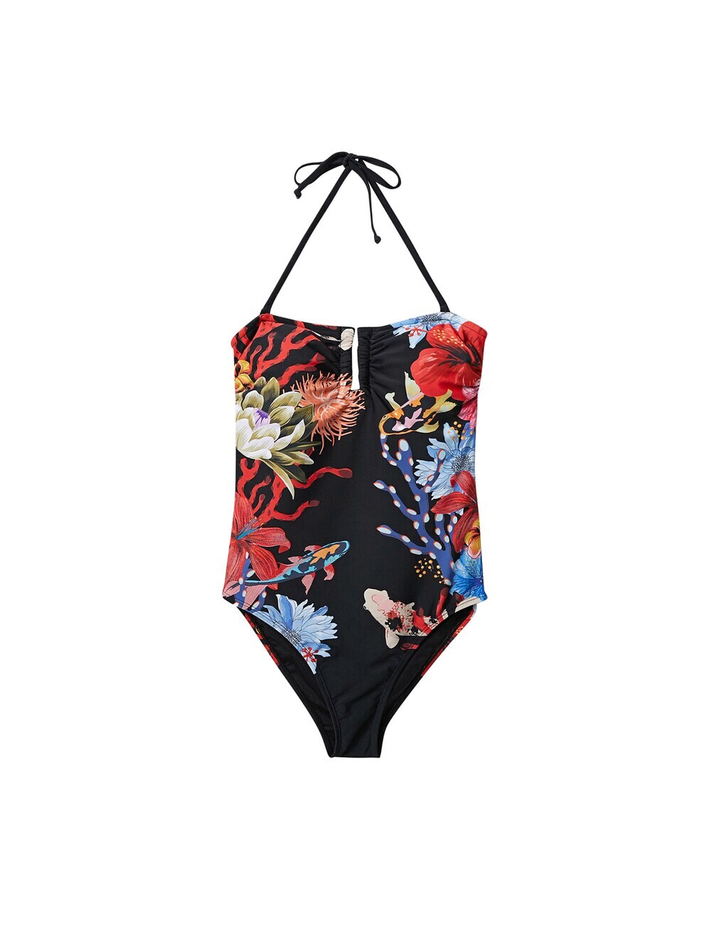 

Купальник без косточек Desigual Aurora, черный