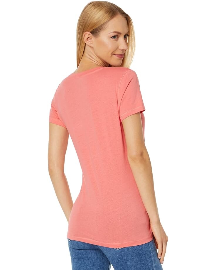 

Футболка U.S. POLO ASSN. Iconic V-Neck Tee, цвет Sugar Coral