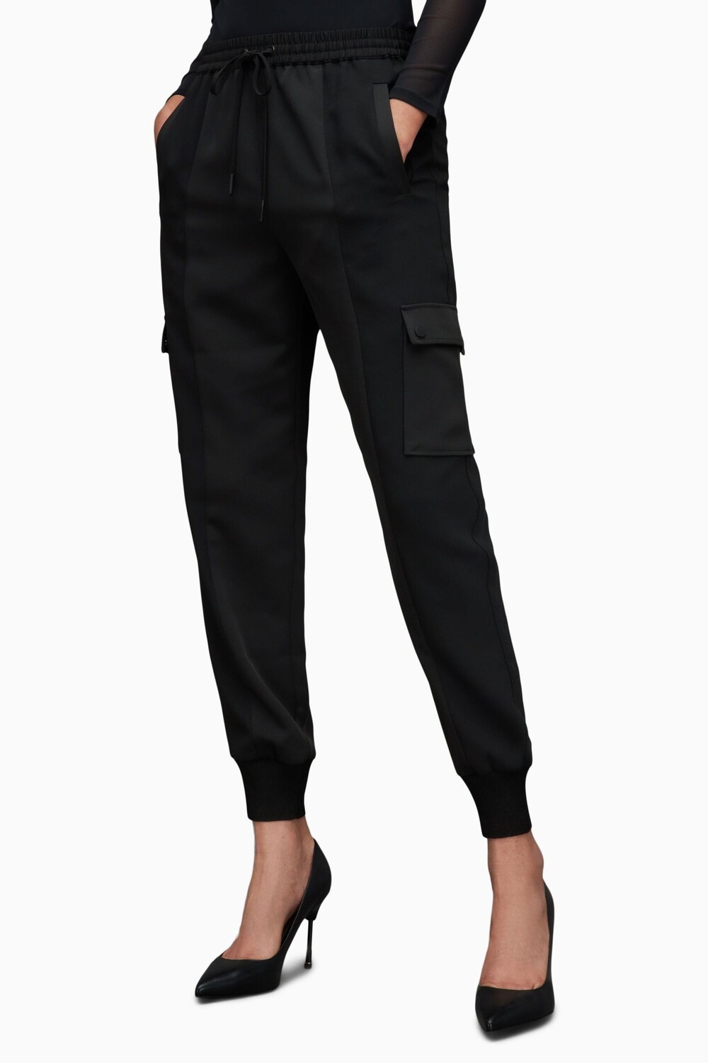 

Черные брюки AllSaints Maddie All Saints, черный