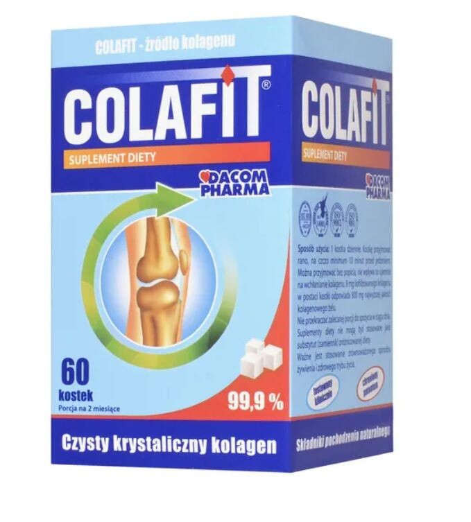 

Коллаген Colafit Kostki Krystalicznego Kolagenu, 60 шт