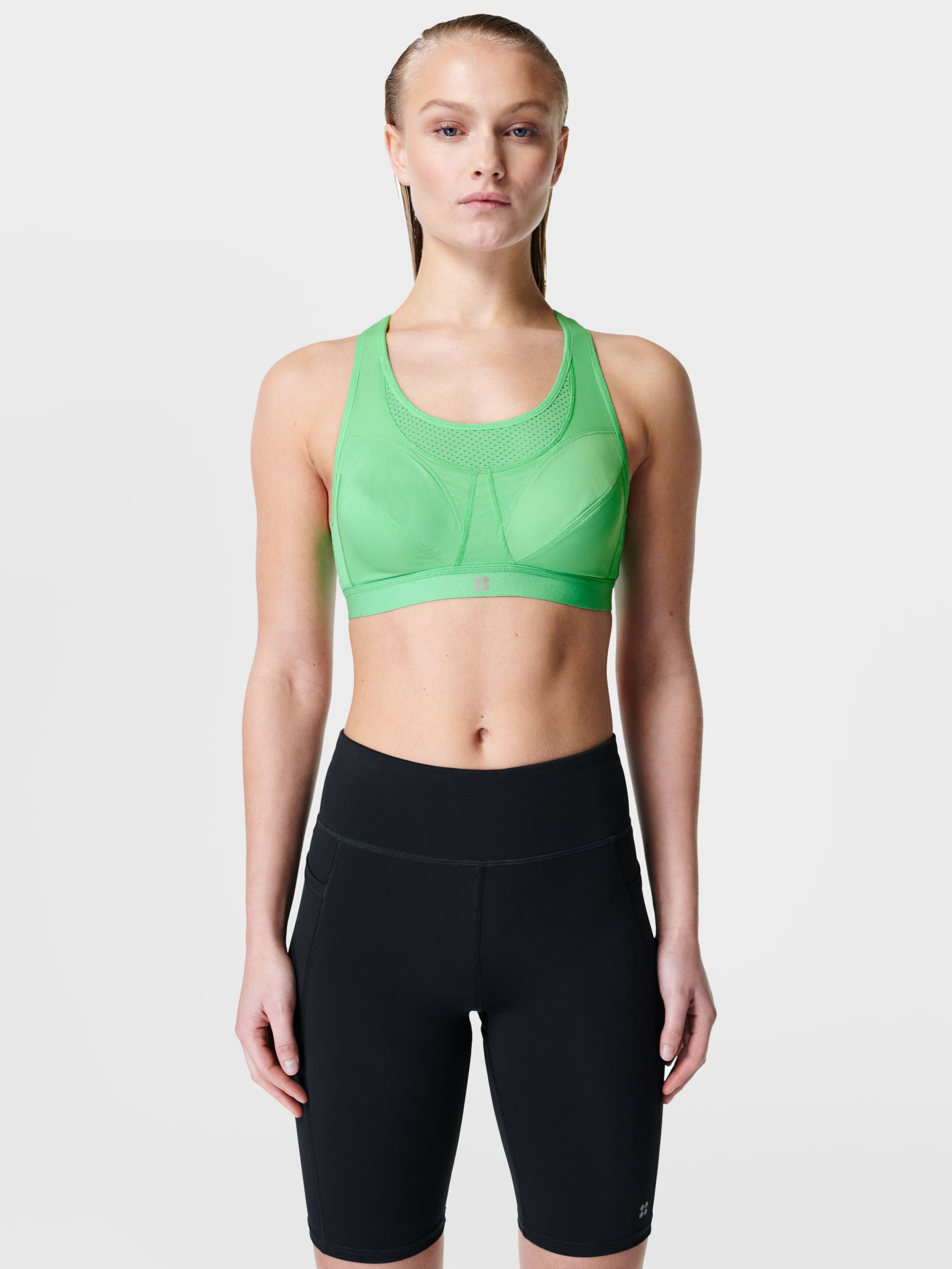 

Бюстгальтер для бега Sweaty Betty Ultra, сияющий зеленый цвет