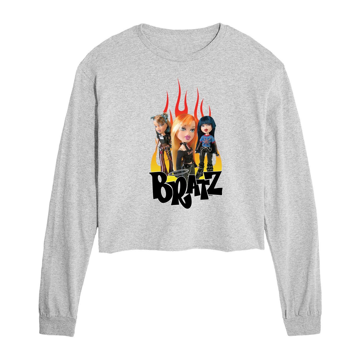 

Укороченная футболка с длинными рукавами и рисунком Bratz Scorchin для юниоров Licensed Character