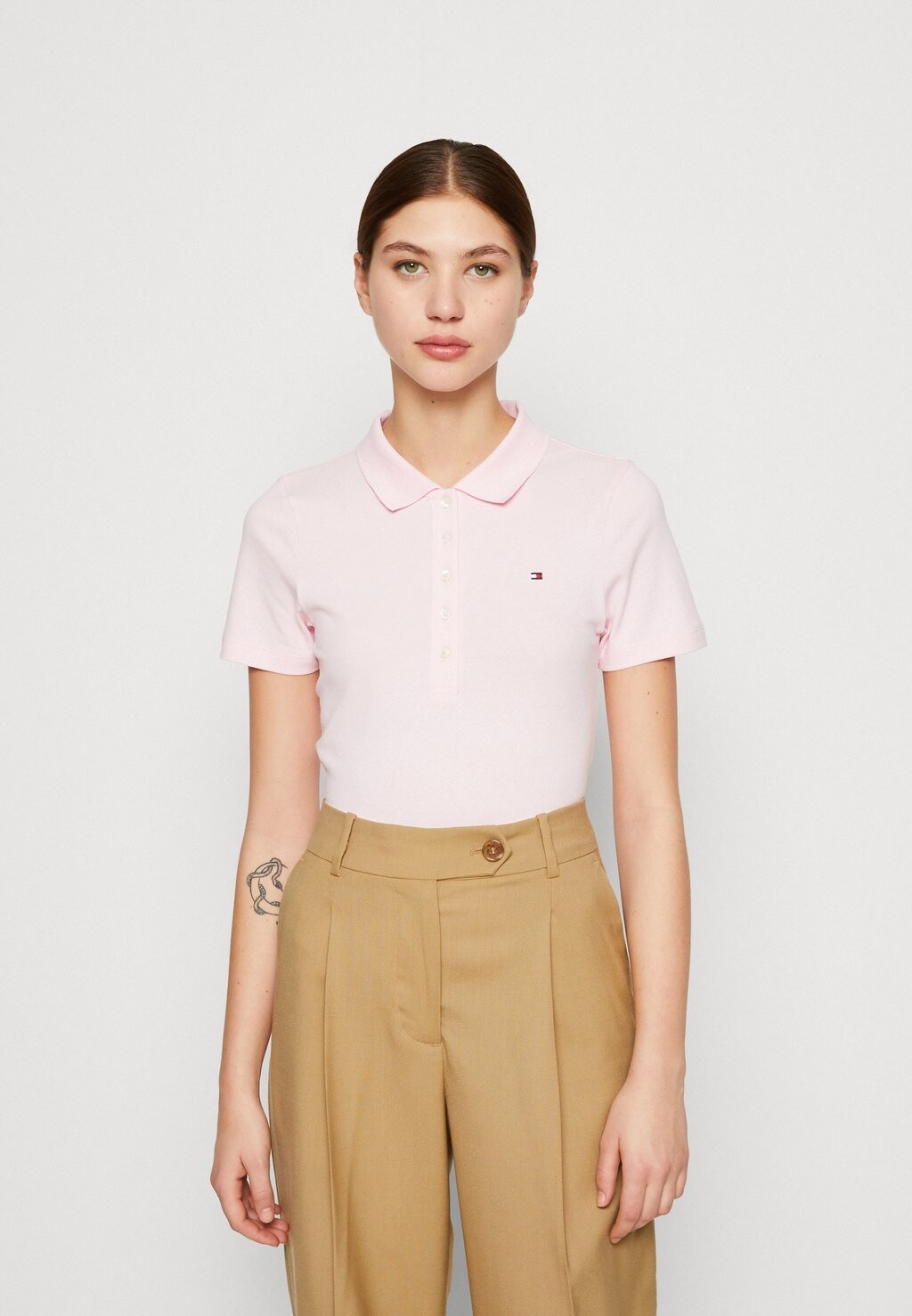 

Рубашка поло Tommy Hilfiger, пастельно-розовый