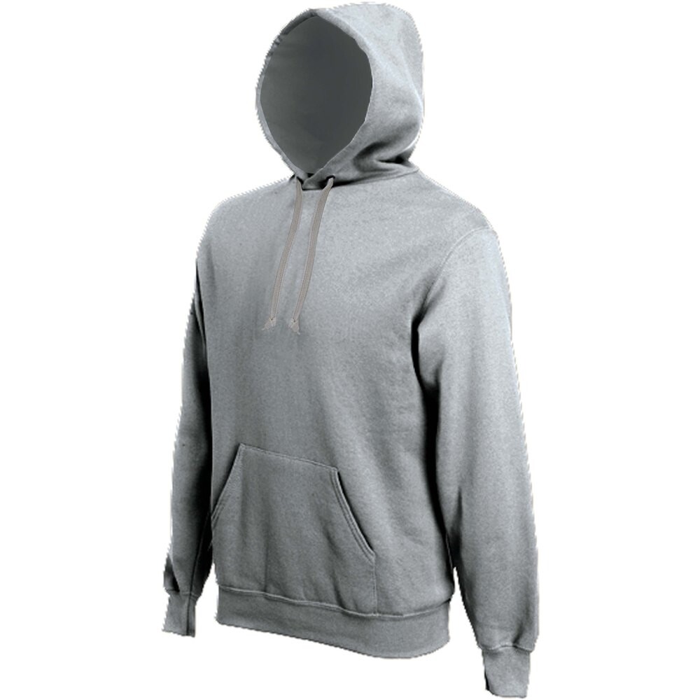 

Толстовка Kariban Hooded Bande Contrasté, серый