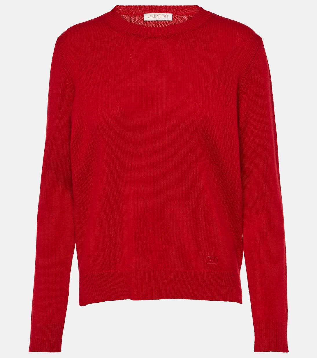 Кашемировый свитер Valentino, красный