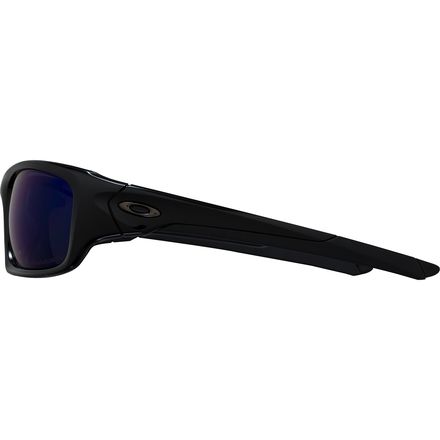 Поляризационные солнцезащитные очки с клапаном Oakley, цвет Polished Black/Deep Blue Polar