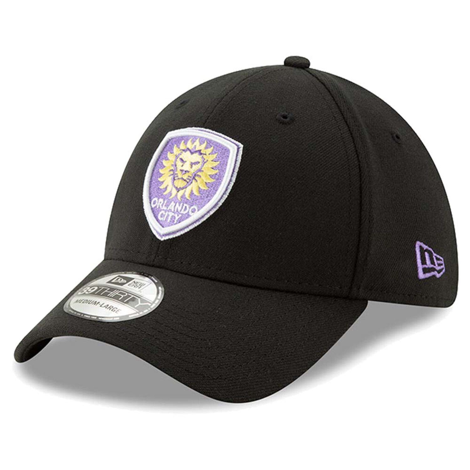 

Мужская кепка New Era Black Orlando City SC Team Logo 39THIRTY Flex Hat