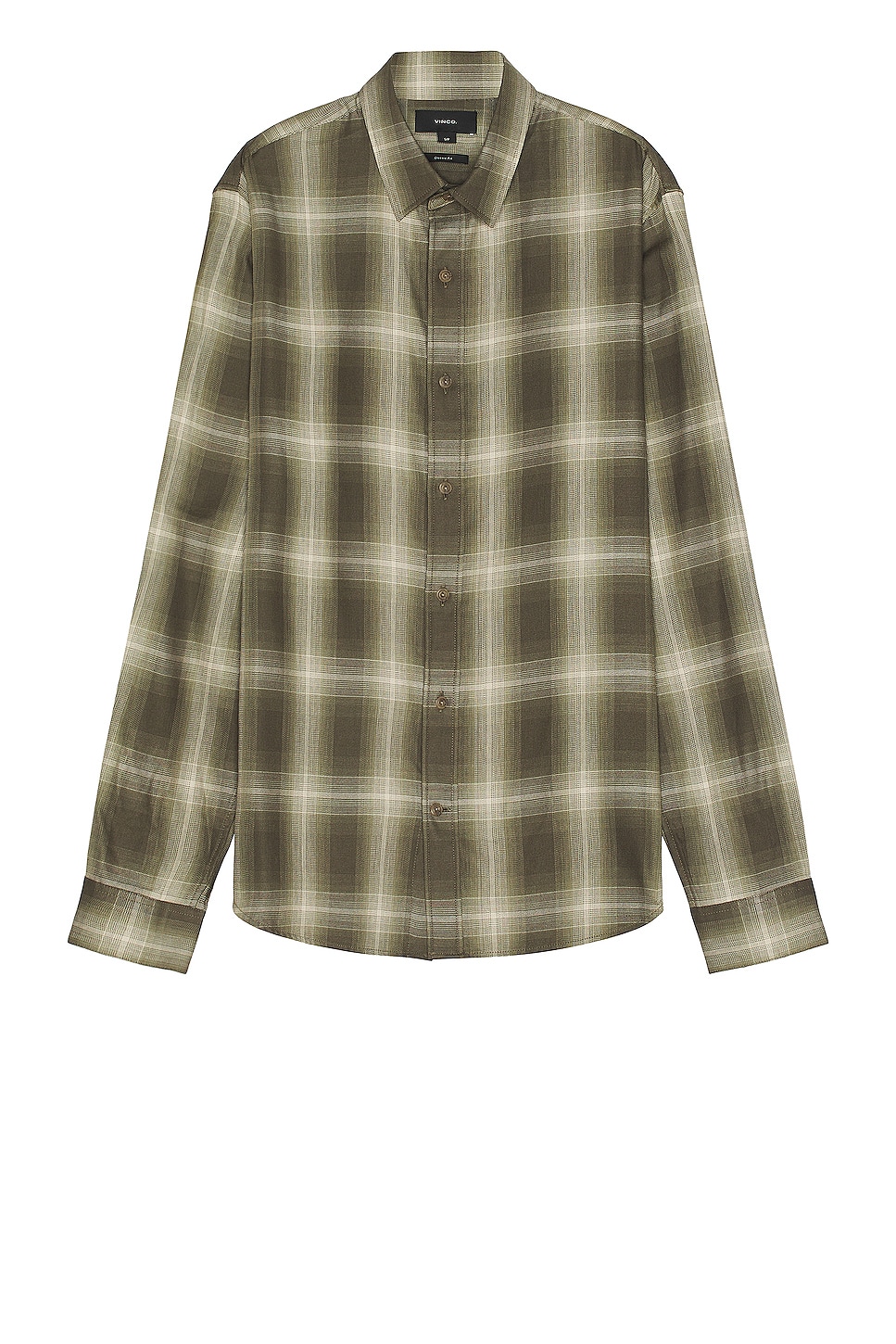 

Рубашка Vince Toledo Shadow Plaid Long Sleeve, цвет Smoke Tree & Cream