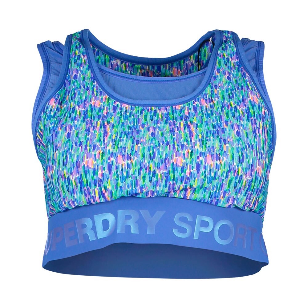 

Спортивный бюстгальтер Superdry Active Layer, синий