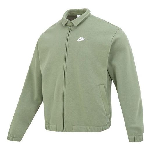 Куртка Nike Club Fleece Harrington Jacket 'Green', зеленый