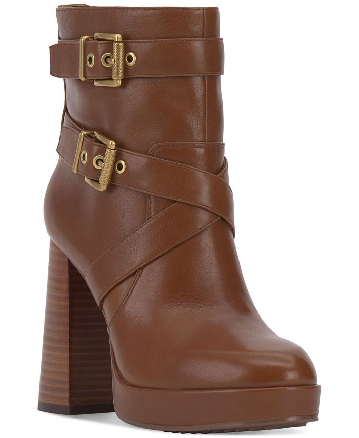 

Женские ботильоны на платформе с пряжками Coliana Moto Vince Camuto, цвет Whiskey Leather