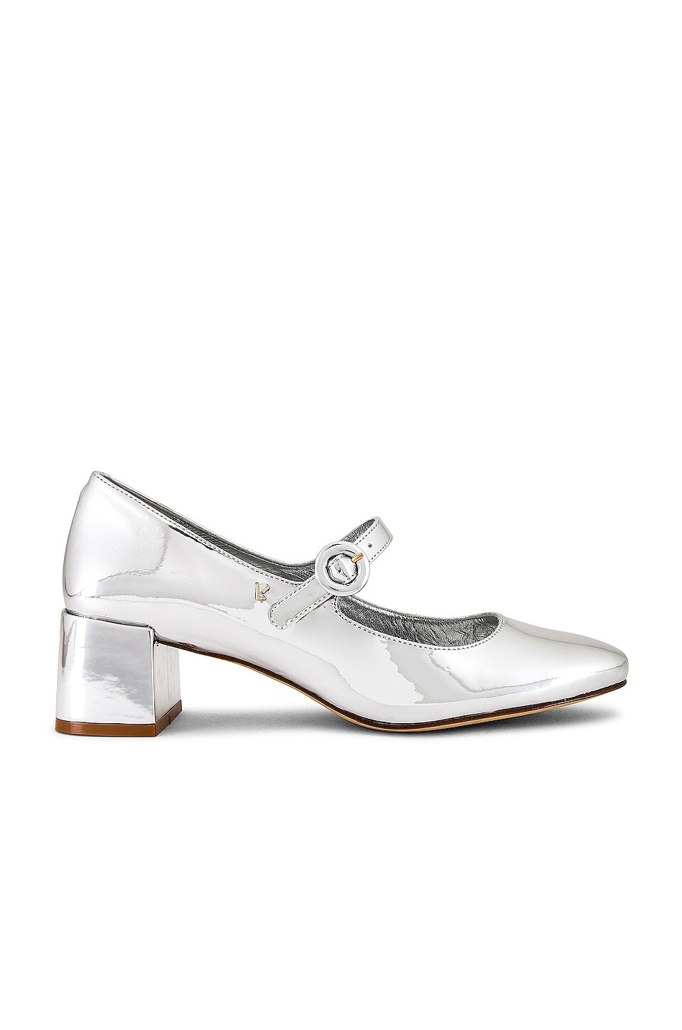 

Туфли Larroude Blair Block, цвет Mirror Silver