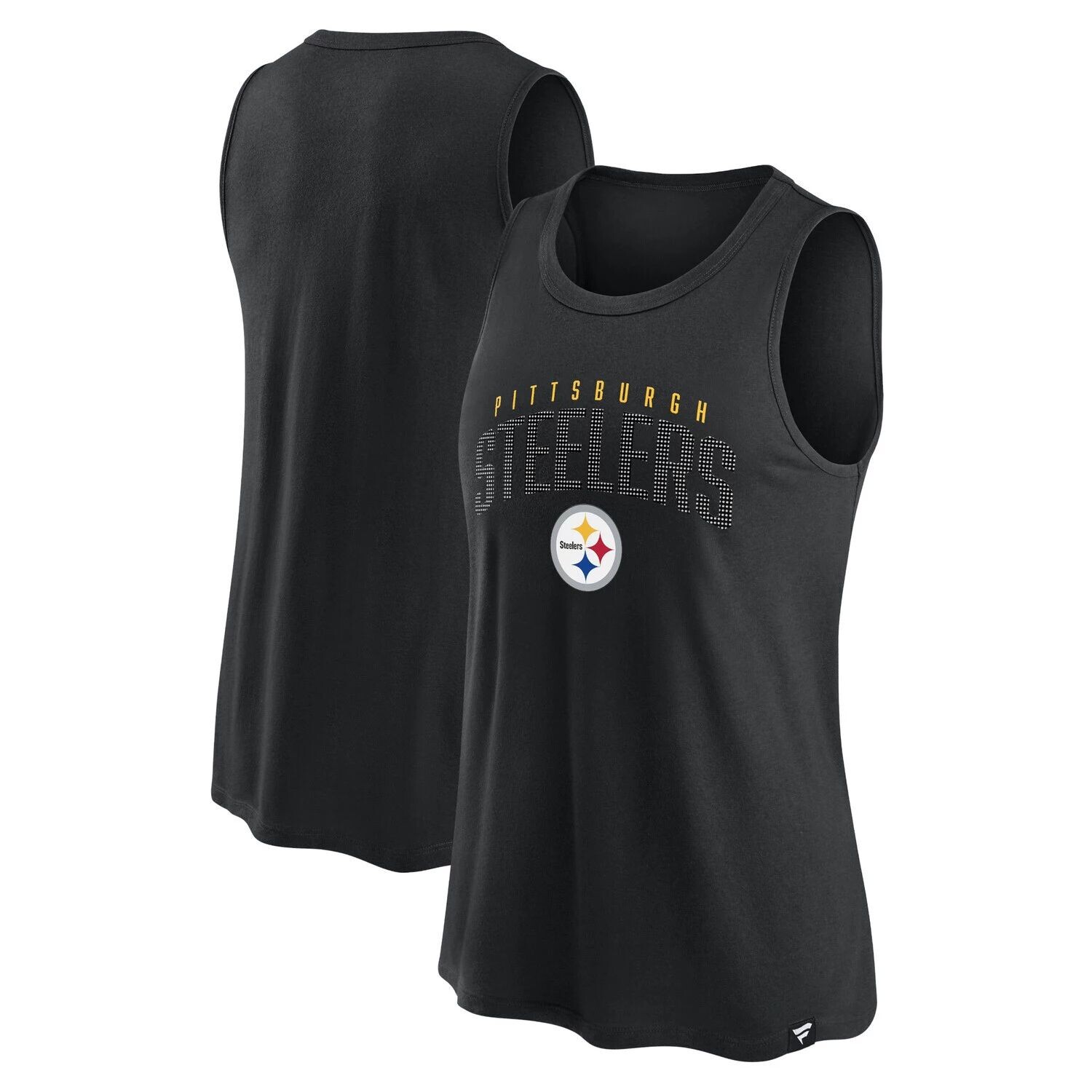 

Женская классическая майка с логотипом Fanatics черного цвета Pittsburgh Steelers Rhine Fanatics, Черный