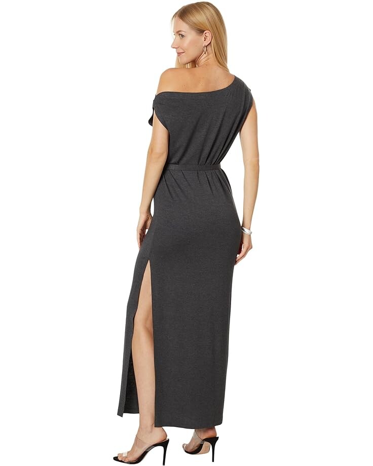 

Платье Norma Kamali Drop Shoulder Gown, темно-серый