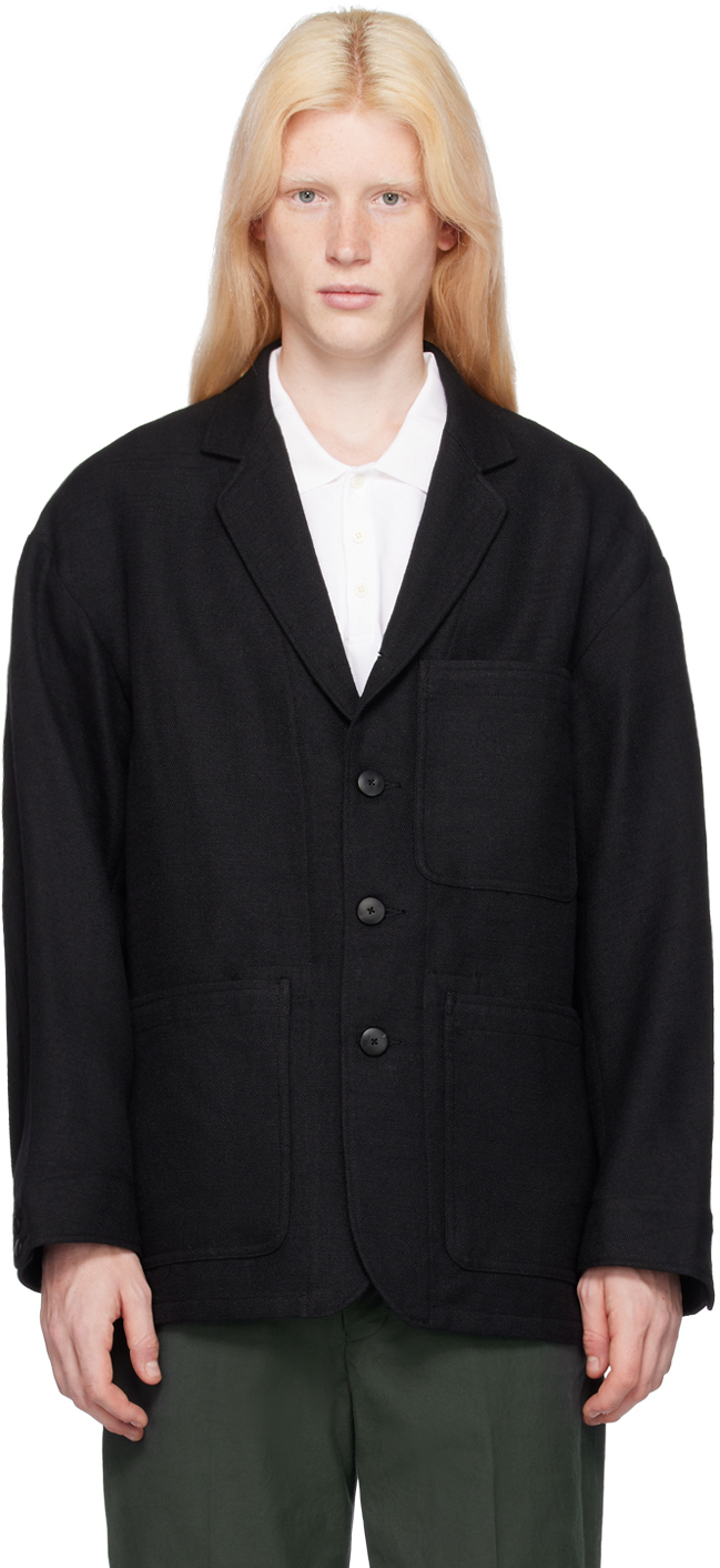 Черный пиджак Railwood Visvim, цвет Black