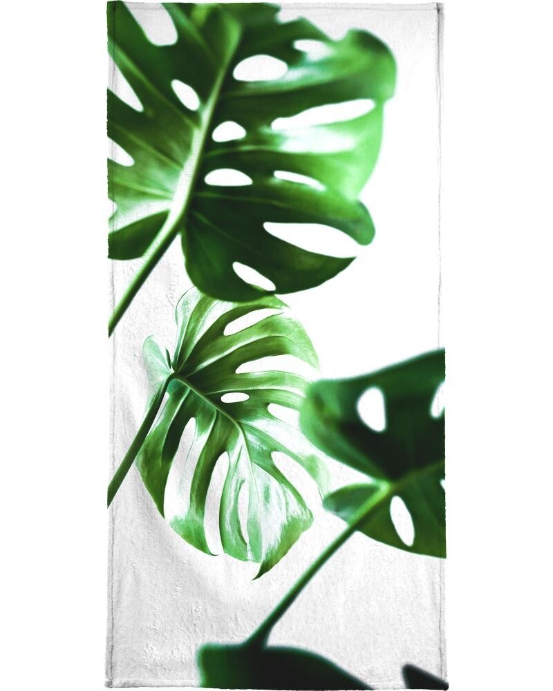 

Полотенце для ванной Juniqe Monstera 4, цвет Grün & Weiß
