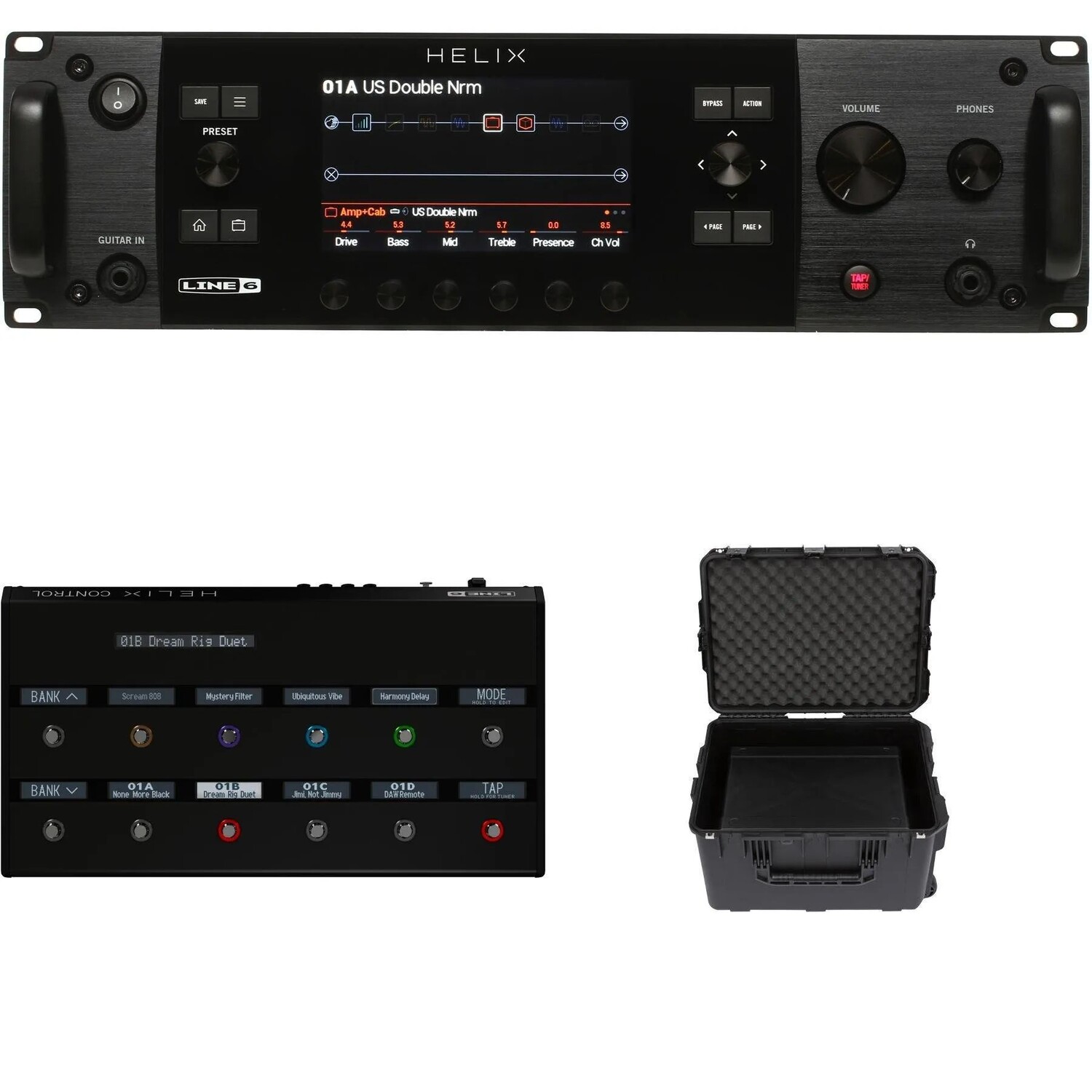 

Стойка Line 6 Helix с управлением Helix и комплектом кейсов SKB iSeries