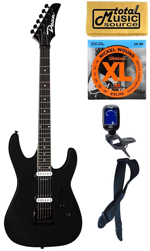 Электрогитара Dean Guitars MD24 Select Kahler Black Satin, Bundle