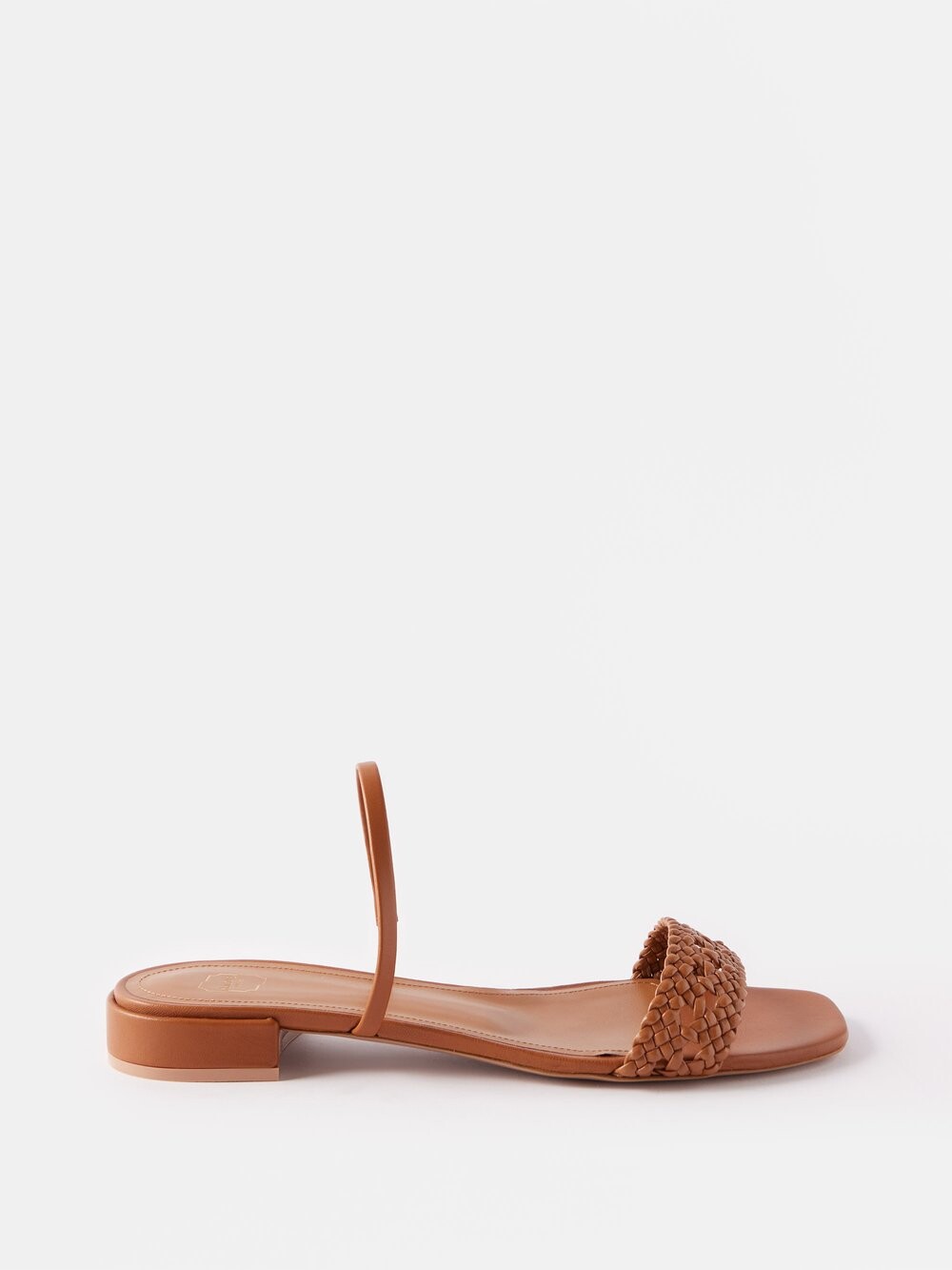 

Босоножки frida на плоской подошве из плетеной кожи Malone Souliers, коричневый