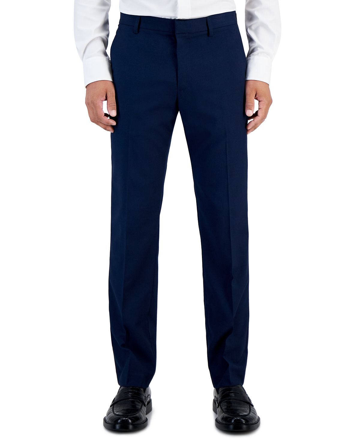 Мужские классические брюки облегающего кроя без глажки с эффектом эластичности и с подогревом Perry Ellis Portfolio