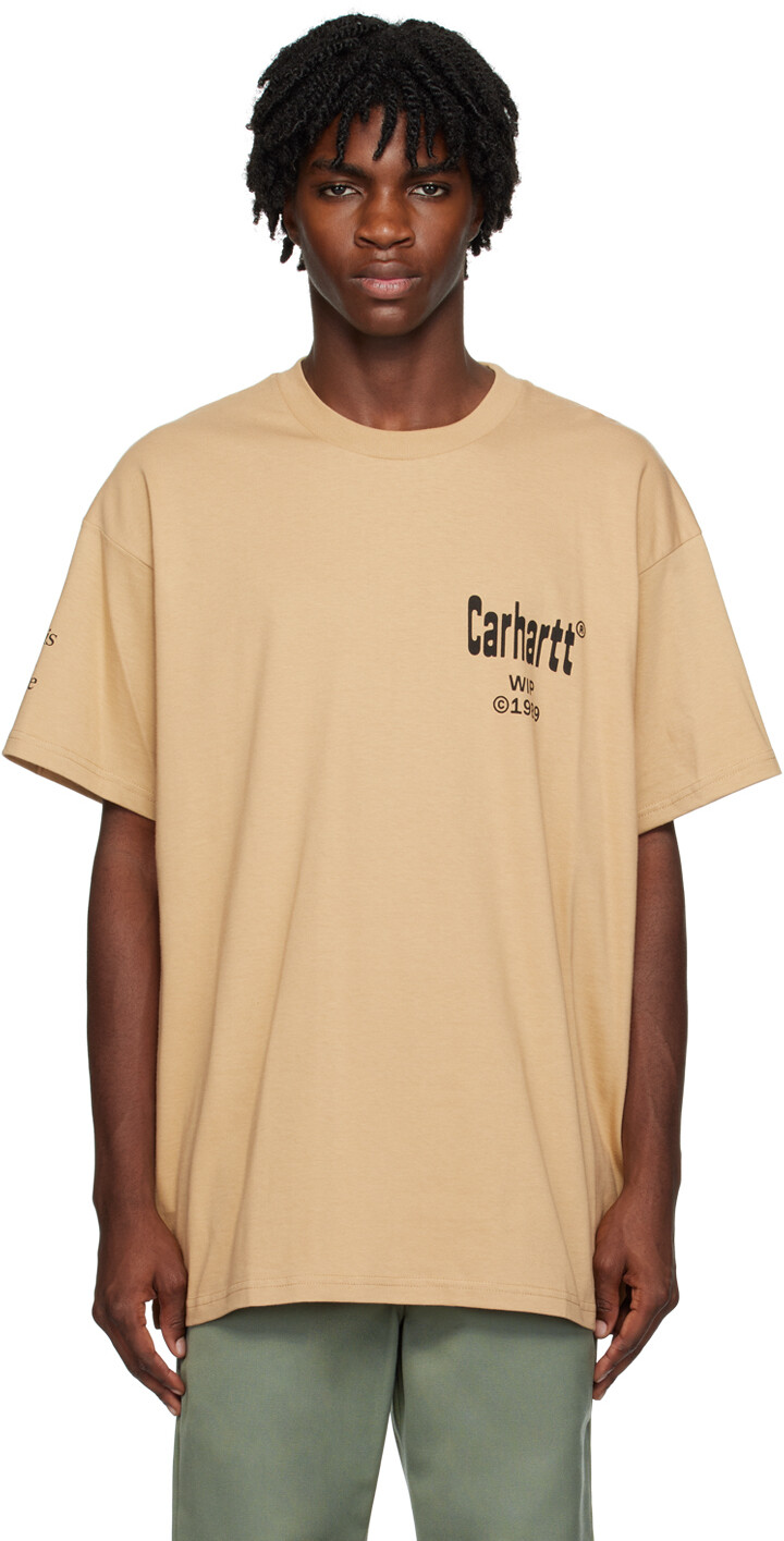 

Коричневая домашняя футболка Carhartt Work In Progress, Коричневый