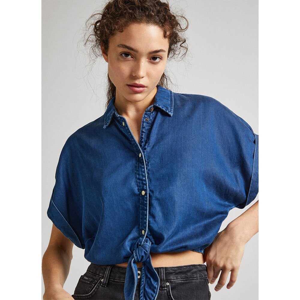 

Рубашка с коротким рукавом Pepe Jeans Moana, синий