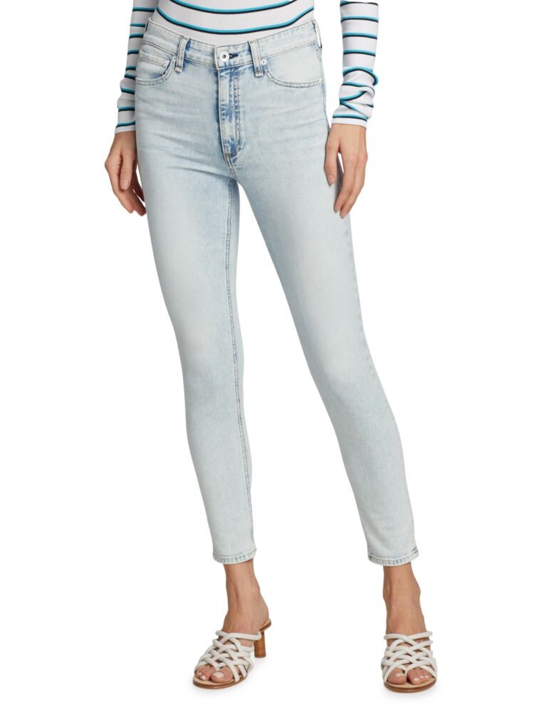 

Джинсы скинни Nina с высокой посадкой Rag & Bone, цвет Mica
