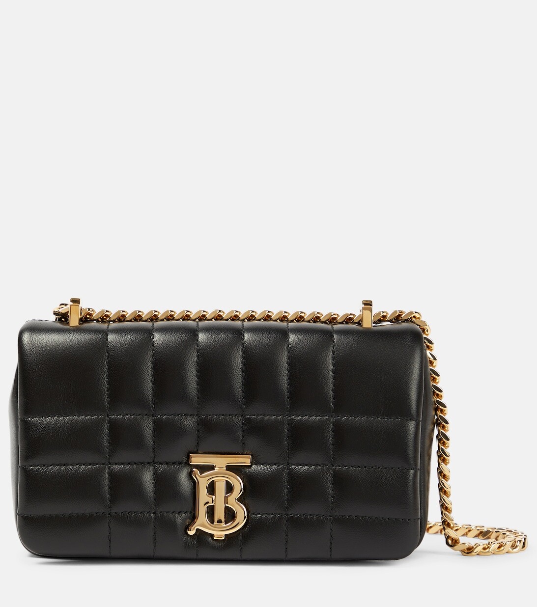 

Кожаная сумка через плечо Lola Mini Burberry, черный