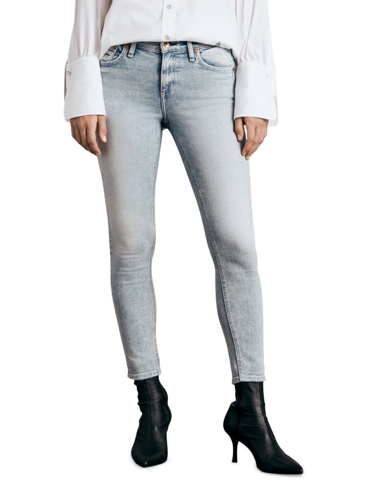 

Джинсы скинни Cate со средней посадкой Rag & Bone, синий