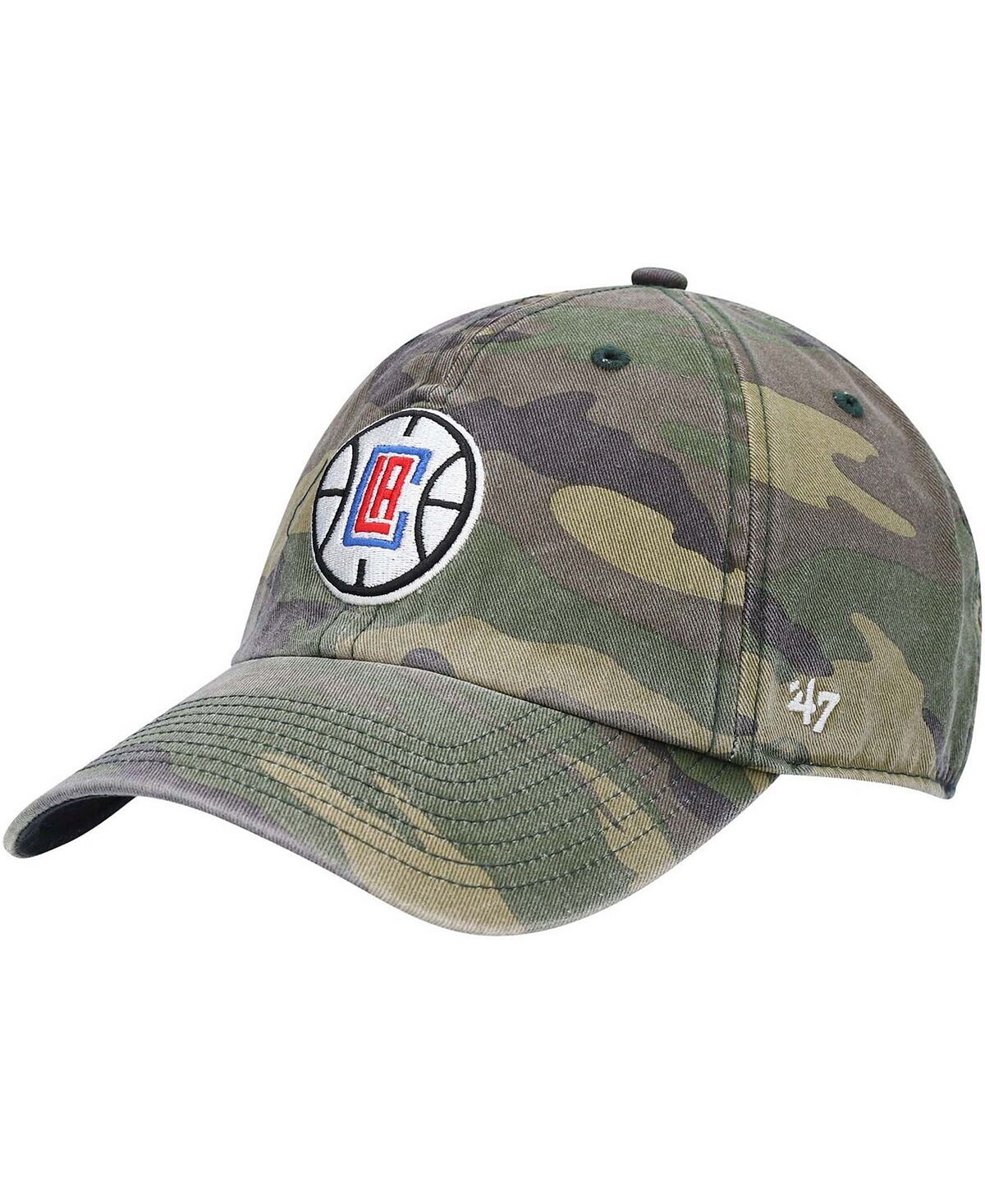 

Мужская регулируемая шапка Camo La Clippers Clean Up '47 Brand